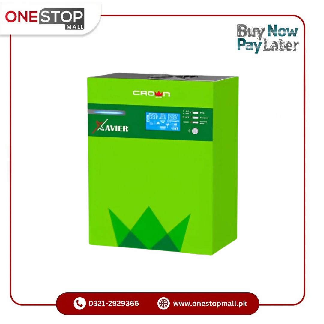 Crown Xavier Inverter 1.0 KVA 1200VA 900W Sine Wave Without Solar - Onestopmall.pk