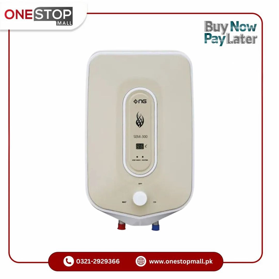 Nasgas Electric Semi Instant Geyser 30 Litter SEM-300 Special Edition Watt Control Brand Warranty - Onestopmall.pk