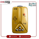 Nasgas DG-77 GOLD MODEL 7 Liter Instant Water Heater Natural Gas Geyser Auto cut-off protection device