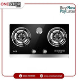 Nasgas Built In Hob DG-GN2 (Glass Top) 8mm Thick Tempered Glass 1 Year Brand Warranty