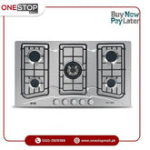 Nasgas Built In Hob DG-555 (Steel Top) Heavy gauge non magnet steel top 1 Year Brand Warranty