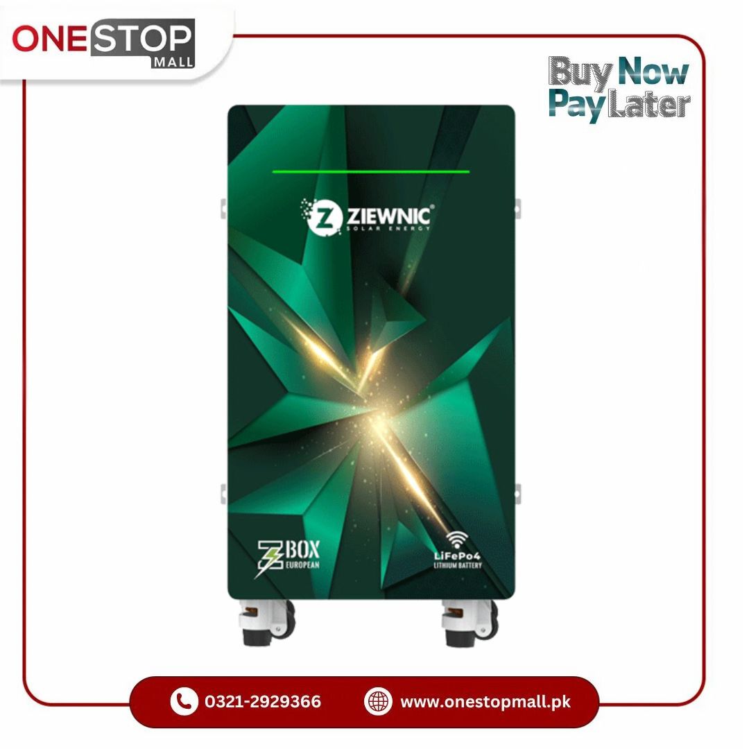 Ziewnic NEW WALL STAND LITHIUM BATTERY EUROPEAN 280AH-51.2V - Onestopmall.pk