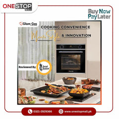 Glam Gas Built in Oven Black Forest Electric Conventional heat - Onestopmall.pk