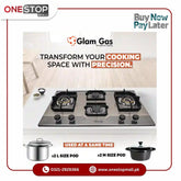 Glam Gas Built In Hob (Model-Ford 11) Auto Ignition System (Natural Gas & LPG) Brand Warranty - Onestopmall.pk