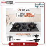 Glam Gas Built In Hob (Model-B435 Ford) Auto Ignition System (Natural Gas & LPG) Brand Warranty - Onestopmall.pk