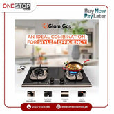 Glam Gas (Food book G2) Steel Pan Supports Easy Clean (Natural Gas LPG) Brand Warranty - Onestopmall.pk