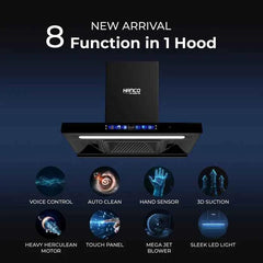 HANCO Kitchen Hood Model 333 (T-Shape) Voice Control (Hello Hanco) 1 Year Brand Warranty