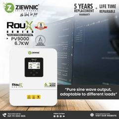 Ziewnic ROUX 4.7KW Solar Inverter IP54 Aluminium Casing And Repairable Warranty
