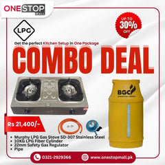 LPG Package Murphy LPG Gas Stove SD-307 Murphy LPG Cylinder 10Kg Powered by BGC Fiber Cylinder Gas Pipe Regulator