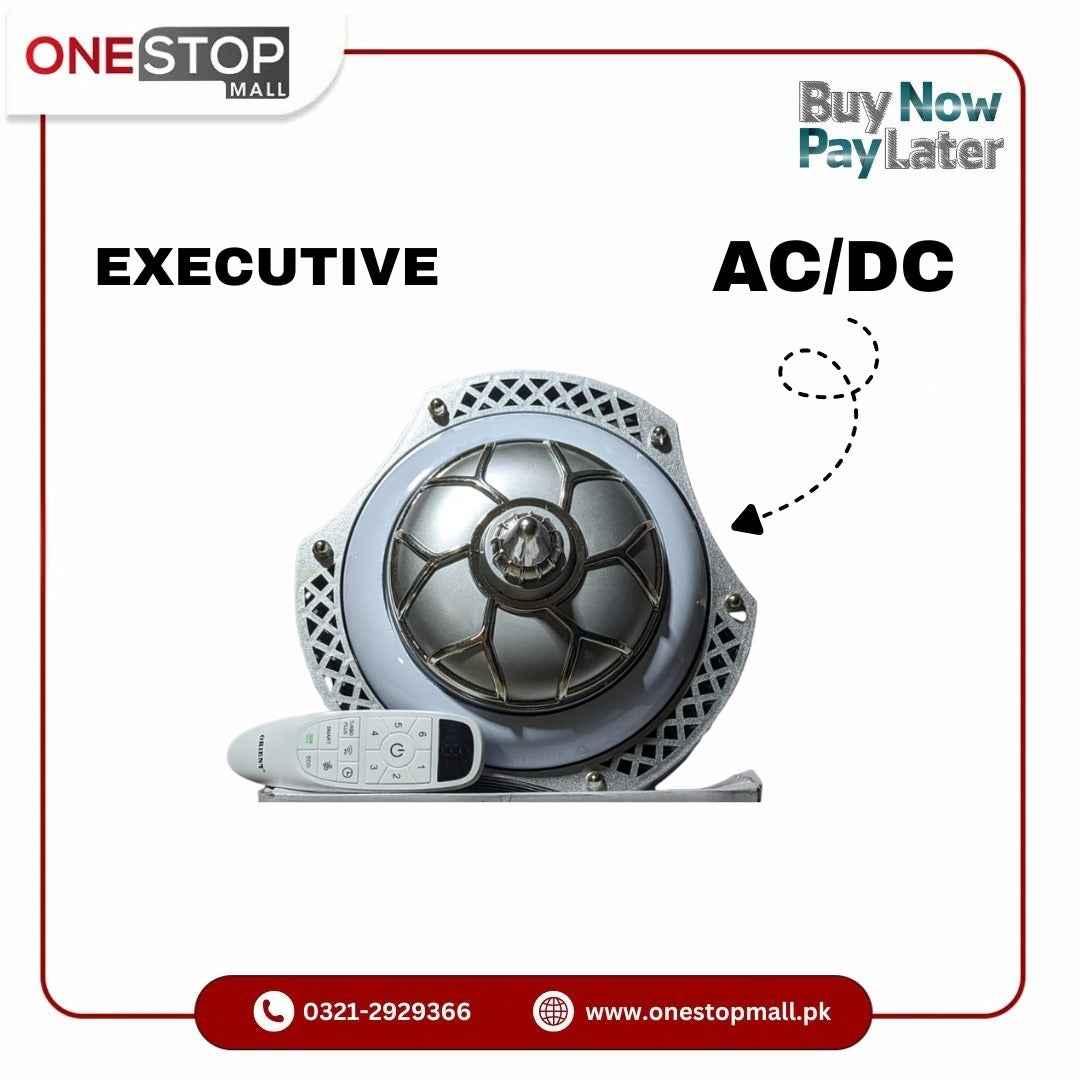 Orient Ceiling Fan AC DC Executive MODEL 56'' With (30WATTS OPTIONS) Brand Warranty