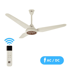 SK AC DC Ceiling Fan Executive Model Copper 56 Inch Brand Warranty - Onestopmall.pk