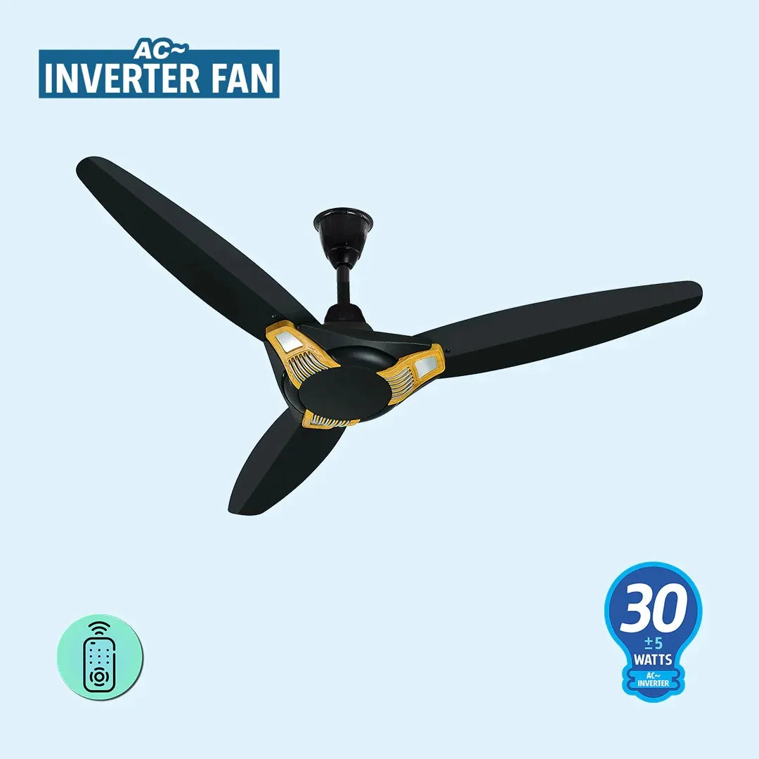 Super Asia Inverter Fan Aspire AC 56 Inch 30 watts 99.9% Pure Copper Wire High Quality Paint For Superior Finishing Brand Warranty - Onestopmall.pk