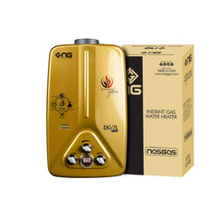 Nasgas DG-77 GOLD MODEL 7 Liter Instant Water Heater Natural Gas Geyser Auto cut-off protection device