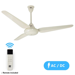 SK AC DC Ceiling Fan Super Deluxe Model Copper 56 Inch Brand Warranty - Onestopmall.pk
