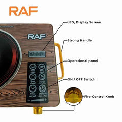 RAF Electric Infrared Cooker R.8029 Stove & Hot Plate Safe And Efficient Without Producing Smoke