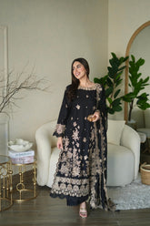 03 Piece Unstitched Embroidered Festive Eid Collection - Design 15