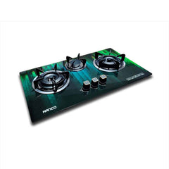 Hanco Built in Hob (Model 415) - Brass Burner - Tempered Glass - Auto Ignition Stove 1 Year Brand Warranty - Onestopmall.pk