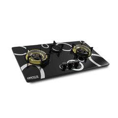 Hanco Built in Hob Stainless Steel Hob with Brass Burners (Model 204) - Auto Ignition Stove 1 Year Brand Warranty - Onestopmall.pk