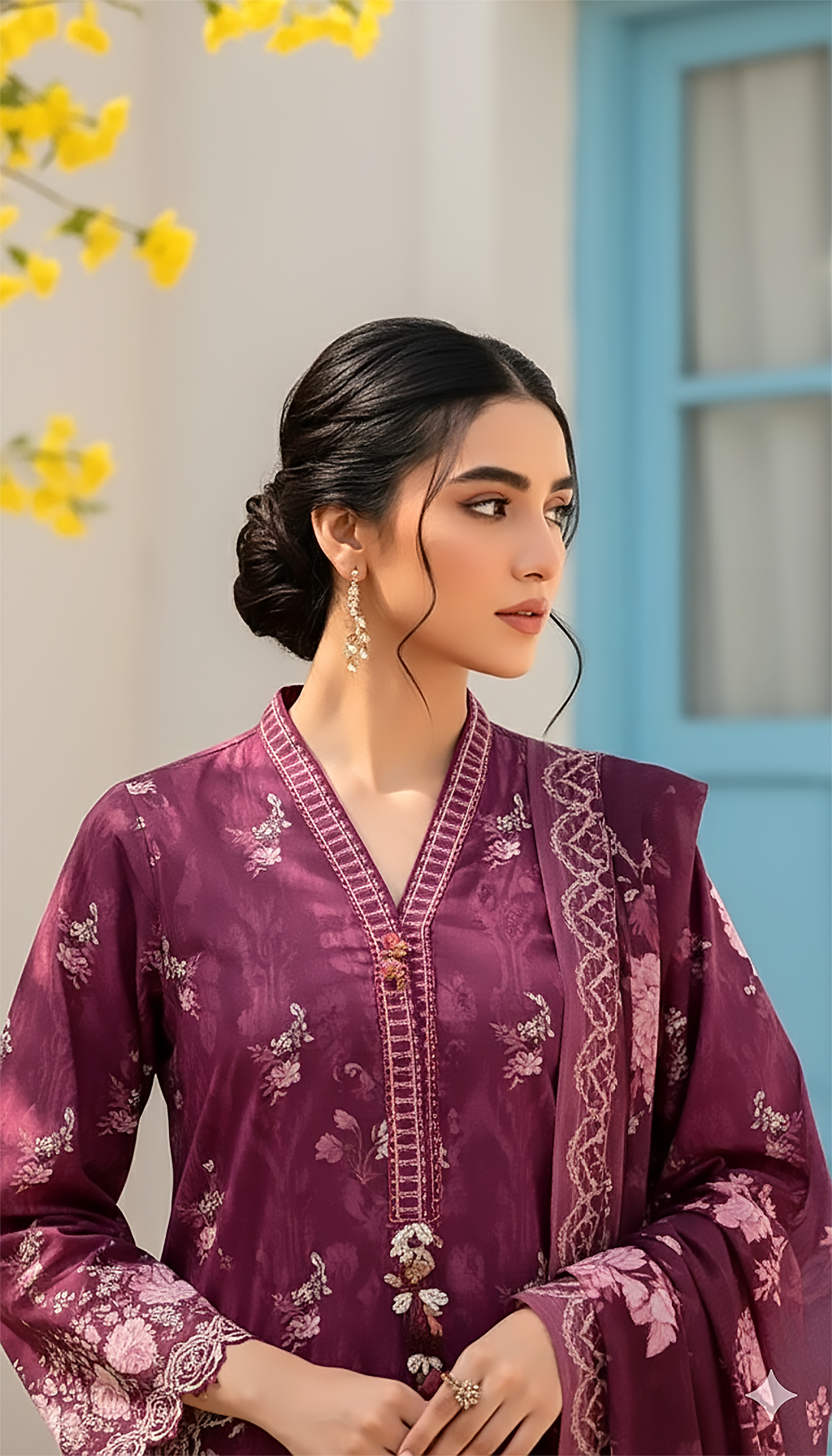 03 Piece Stitched Printed Lawn