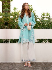 02 Piece Unstitched Embroidered Shirt with Trouser - Lakhany
