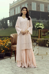 03 Piece Stitched Embroidered with Dyed Embroidered Chiffon Dupatta