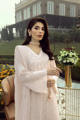 03 Piece Stitched Embroidered with Dyed Embroidered Chiffon Dupatta