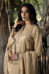 03 Piece Ready To Wear Embroidered with Fancy Shawl