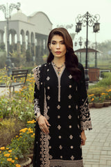 03 Piece Stitched Embroidered with Dyed Embroidered Chiffon Dupatta