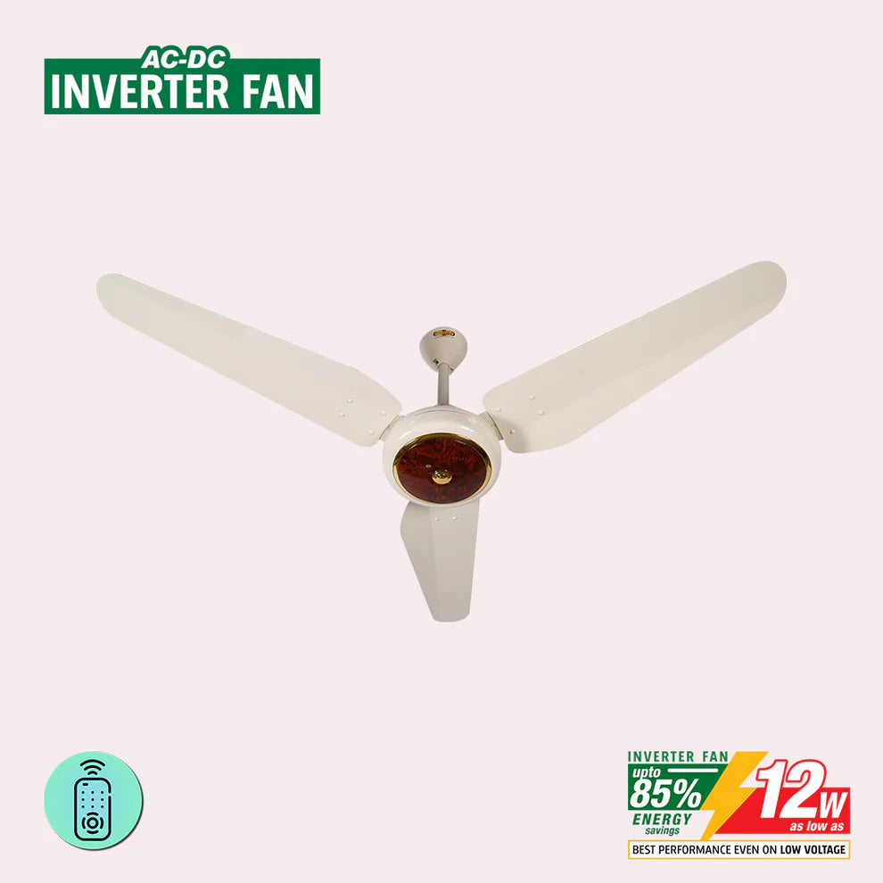 Super Asia VISTA AC/DC INVERTER FAN Modle Inverter AC DC Fan 56 Inch 99.9% Pure Copper Wire Brand Warranty
