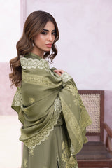 03 Piece Stitched Printed Embroidered Cashmi Wool