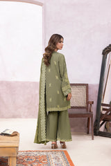 03 Piece Stitched Printed Embroidered Cashmi Wool