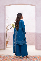 03 Piece Stitched Printed Embroidered Cashmi Wool