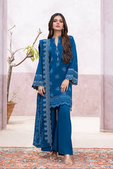 03 Piece Stitched Printed Embroidered Cashmi Wool