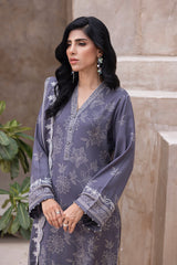 03 Piece Stitched Printed Embroidered Cashmi Wool