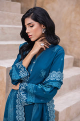 03 Piece Stitched Printed Embroidered Cashmi Wool