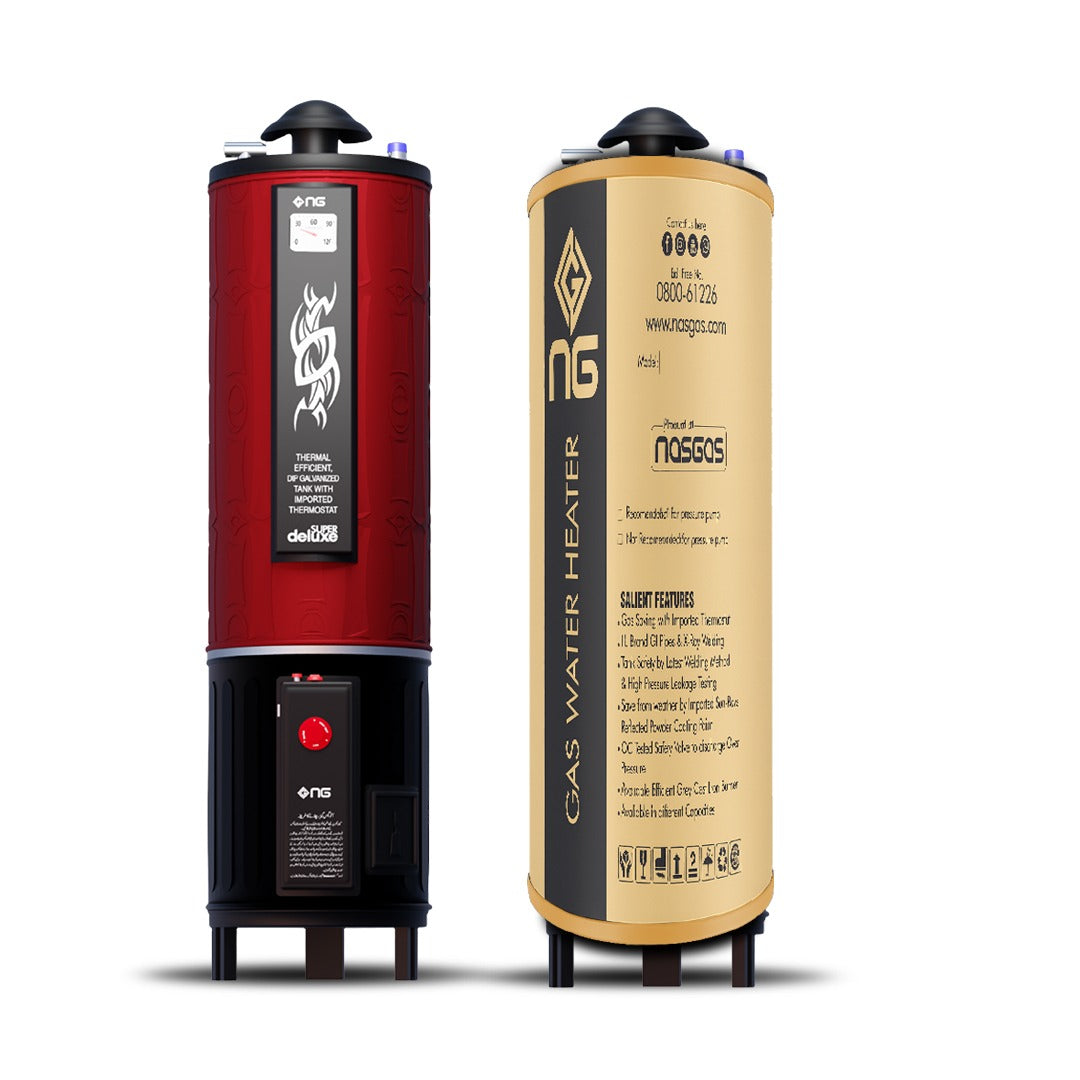 NasGas Geyser 35 Gallon Electric + Gas DEG-35 SUPER DLX 1 Gauge 12x 14 Year Brand Warranty