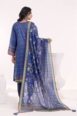03 Piece Stitched Printed Lawn