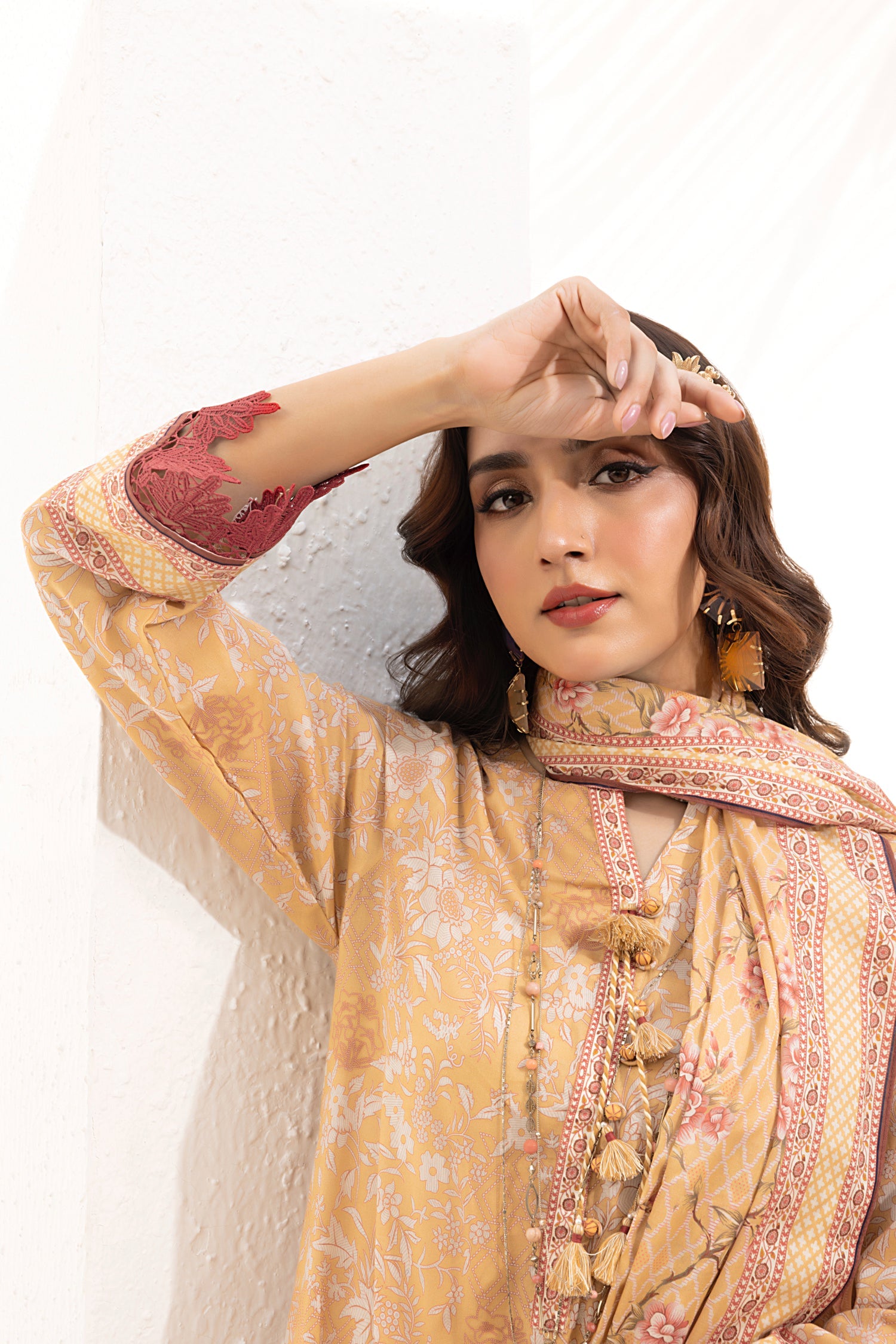 02 Piece Unstitched Printed Shirt & Dupatta - View 2 - Lakhany