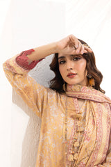02 Piece Unstitched Printed Shirt & Dupatta - View 2 - Lakhany