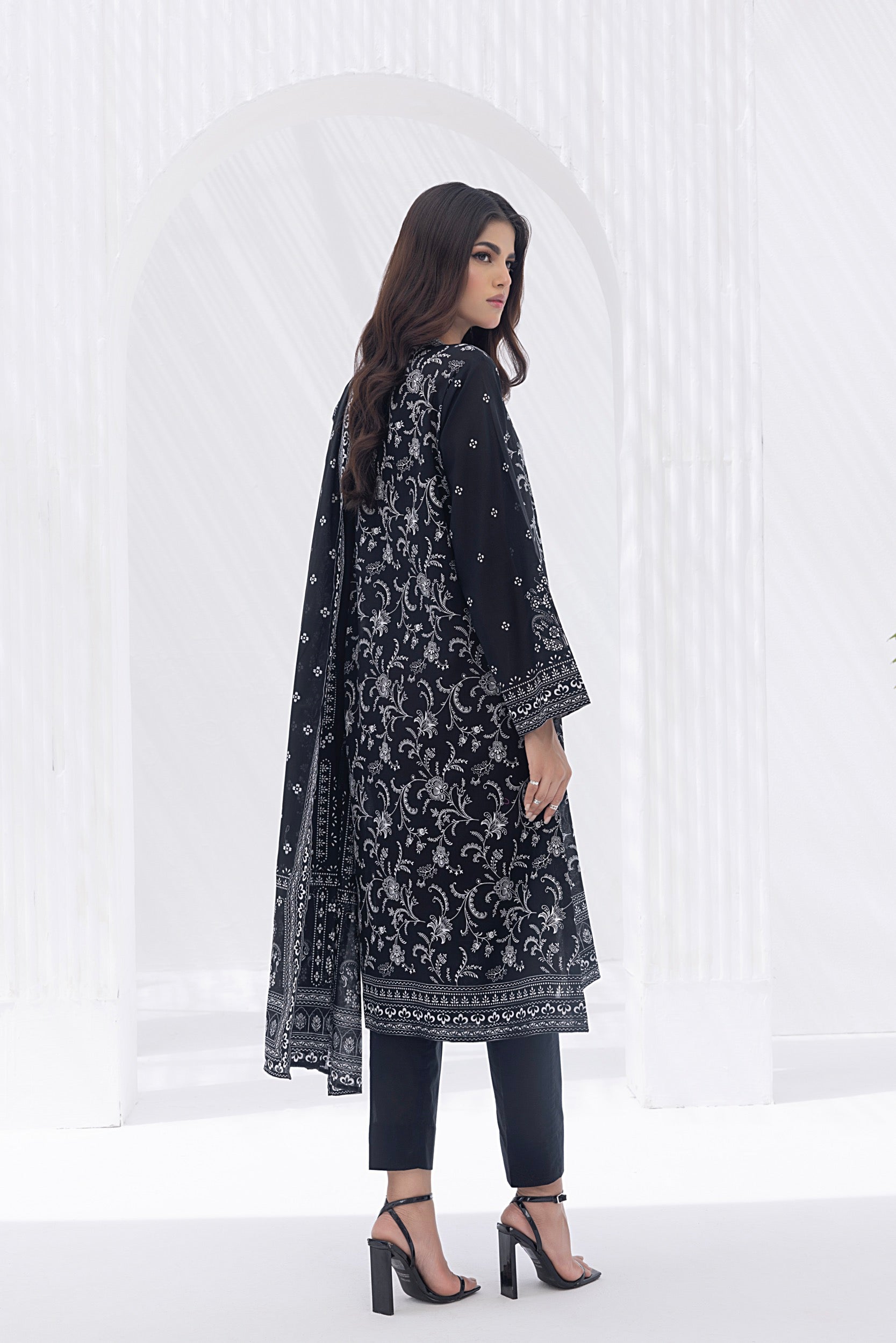 03 Piece Stitched Printed Lawn