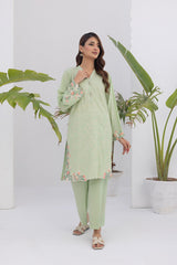 02 Piece Unstitched Embroidered Lawn Shirt & Trouser - View 3 - Lakhany