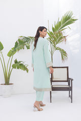 02 Piece Unstitched Embroidered Lawn Shirt & Trouser - View 2 - Lakhany