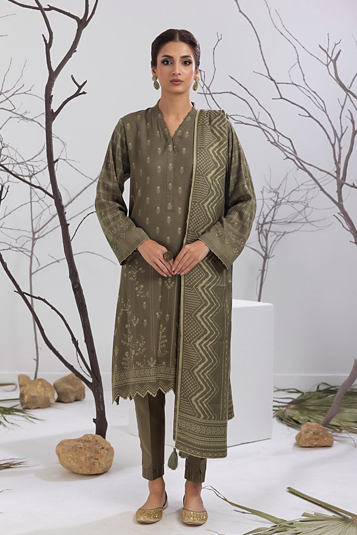 03 Piece Ready to Wear Cashmi Prints