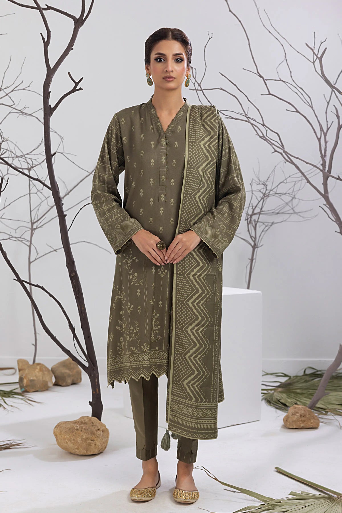 03 Piece Ready to Wear Cashmi Prints