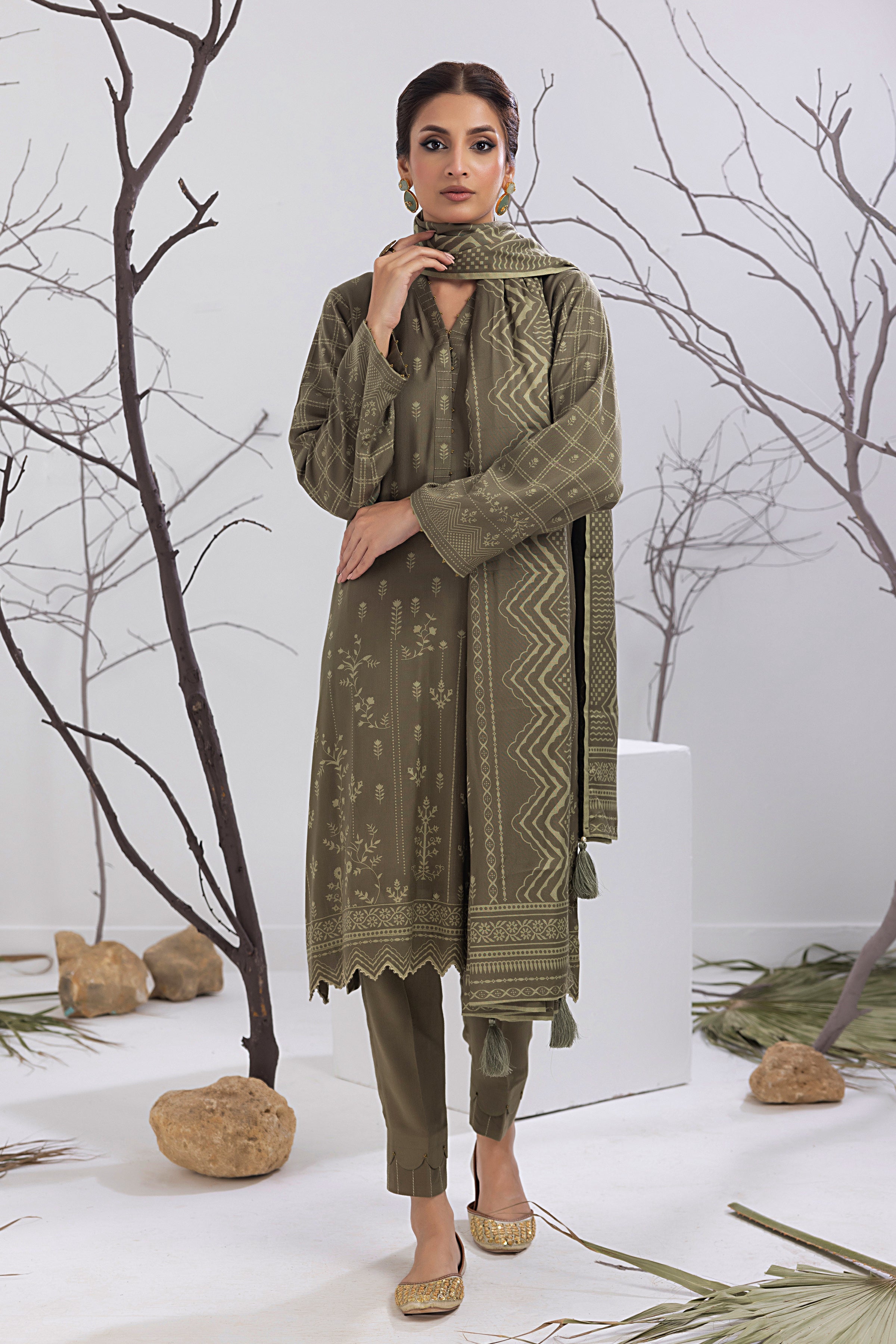 03 Piece Ready to Wear Cashmi Prints