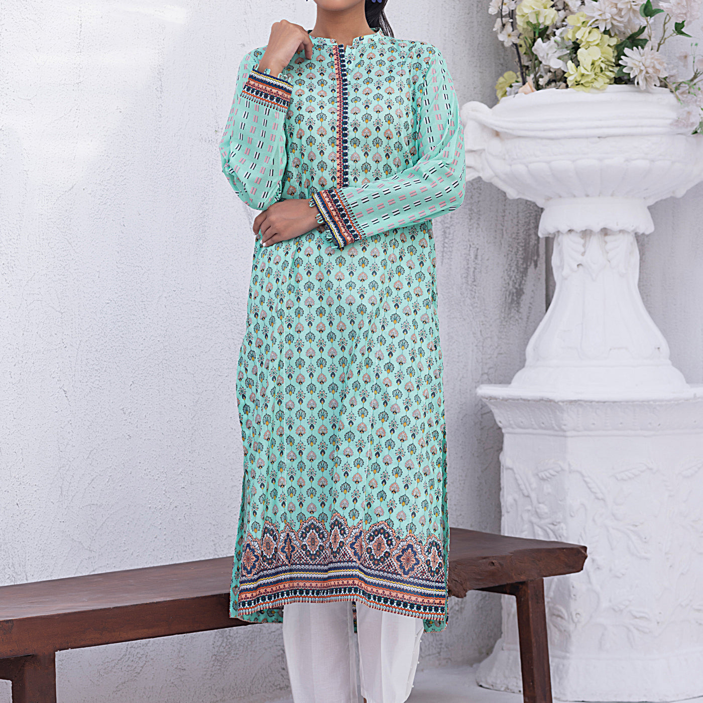 01 Piece Unstitched Printed Lawn Shirt - View 2 - Lakhany