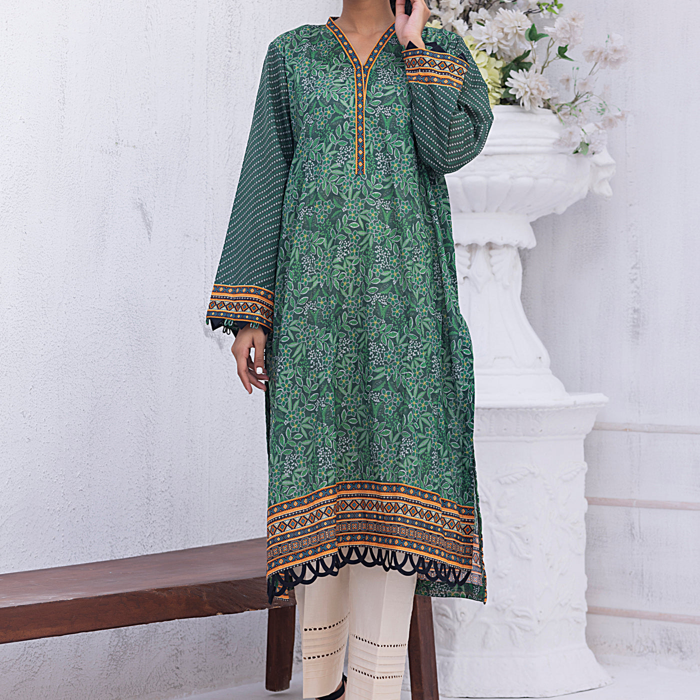 01 Piece Unstitched Printed Lawn Shirt - View 5 - Lakhany