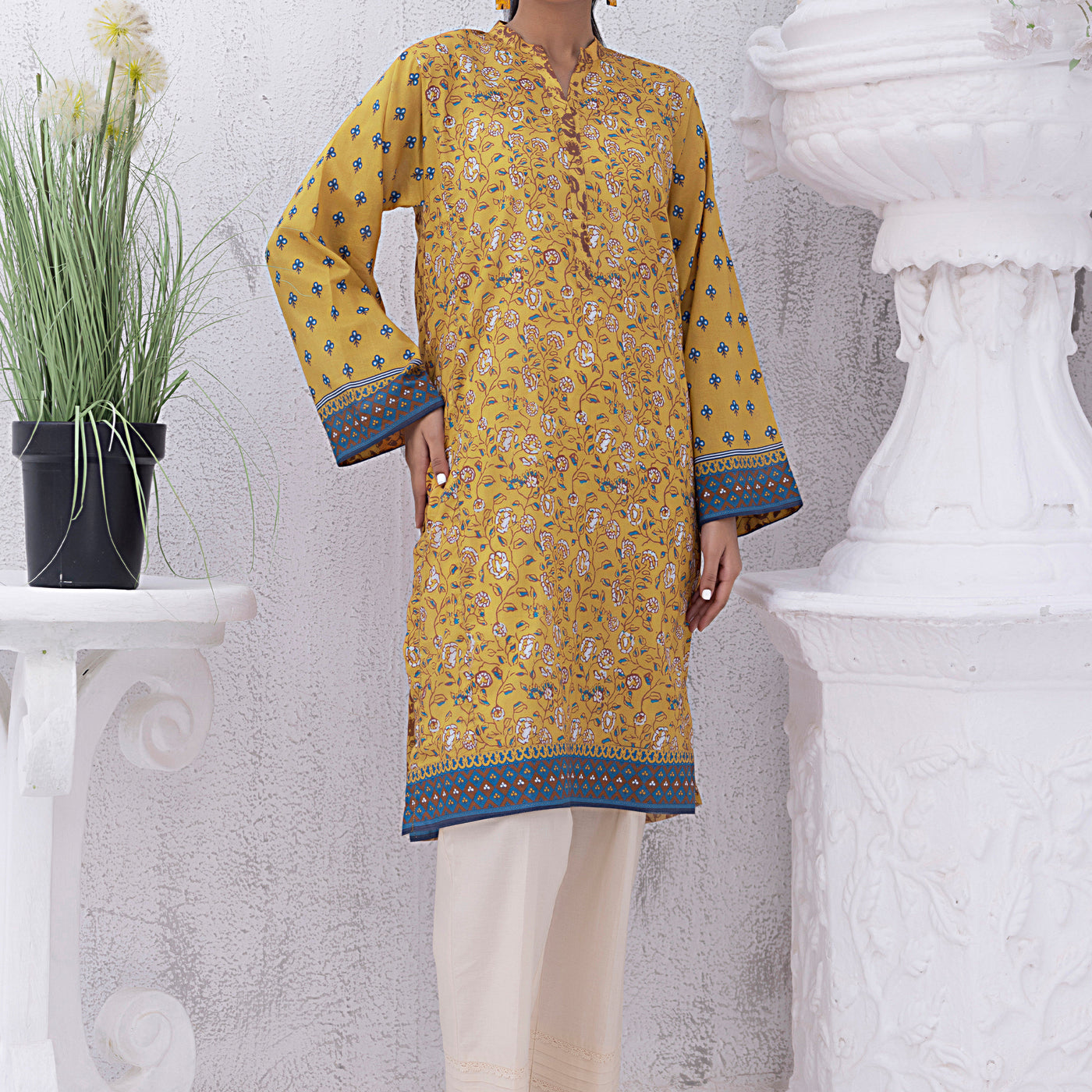 01 Piece Unstitched Printed Lawn Shirt - View 3 - Lakhany