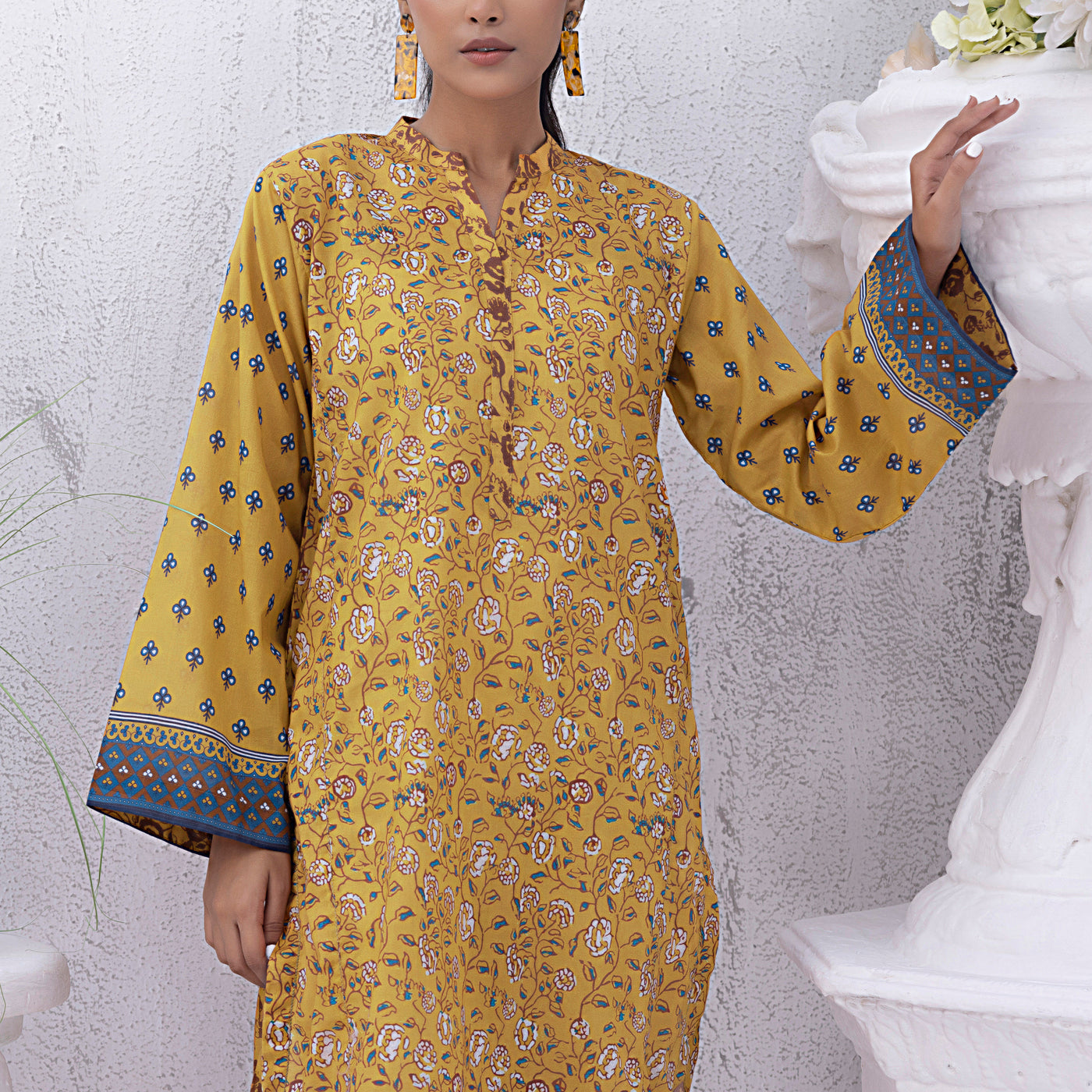 01 Piece Unstitched Printed Lawn Shirt - View 4 - Lakhany