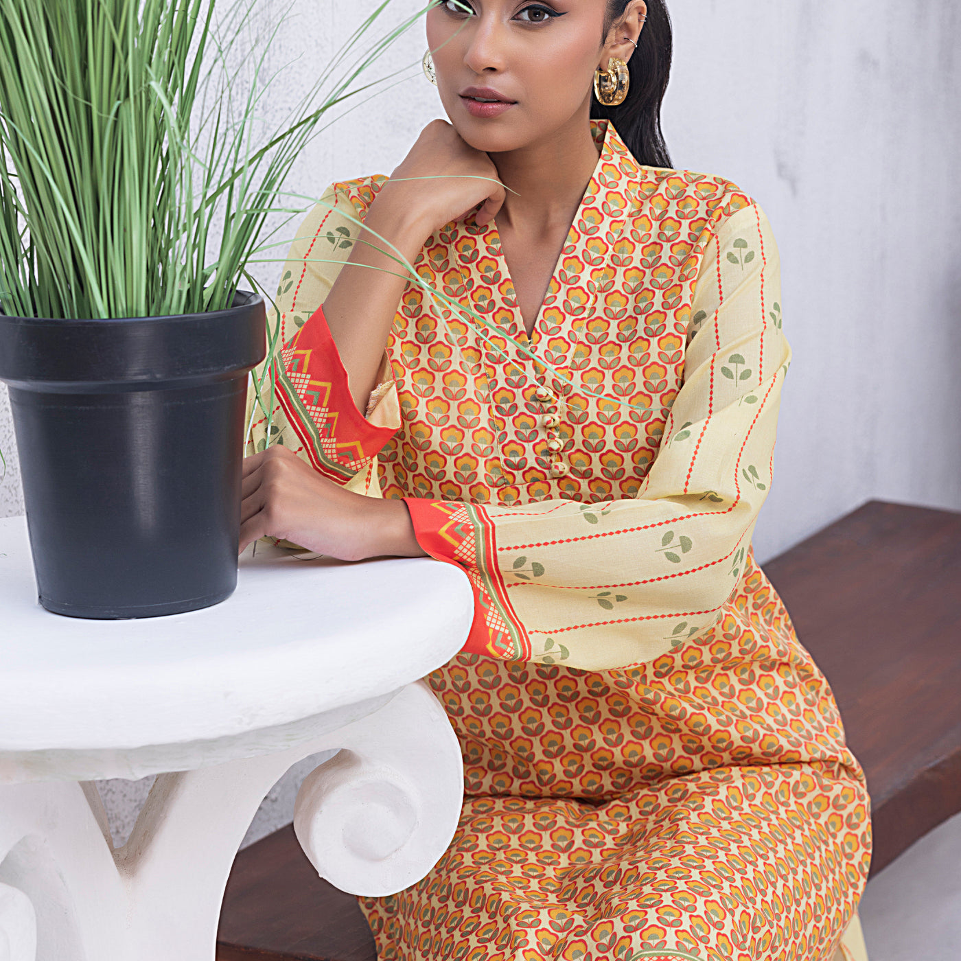 01 Piece Unstitched Printed Lawn Shirt - View 5 - Lakhany